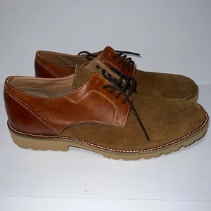 KAAN Steve Madden Mens Cognac Brown Oxford Casual Dress Shoes Size 13 D NEW - Picture 1 of 9