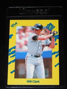 1990 CLASSIC YELLOW WILL CLARK CARD #T7 (Near-Mint - Mint)