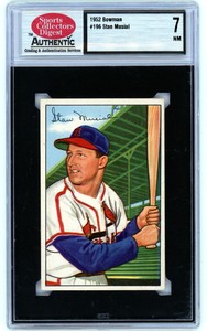 1952 BOWMAN #196 STAN MUSIAL SC 7