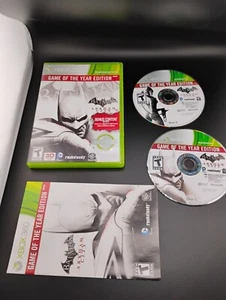 Batman Arkham City Game of the Year Microsoft XBOX 360 Complete Great Shape - Picture 1 of 2