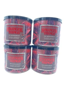 Vela de 3 mechas Bath And Body Works THE DEMOGORGON STRANGER THINGS ¡Nueva! - Imagen 1 de 2
