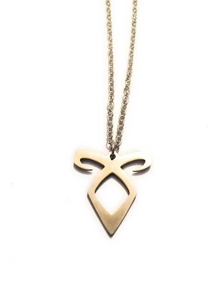 Shadowhunters Collana Runa Angelica Jace Angelic Power Rune Clary Nichel Free  - Immagine 1 di 1