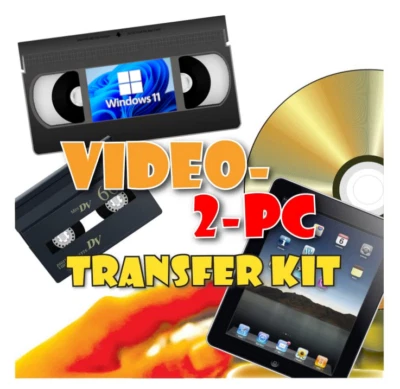 USB Video Capture for Windows 11, 10, 8 & 7. VHS & Hi8 Camcorder Tapes to PC/DVD - Image 1 of 4