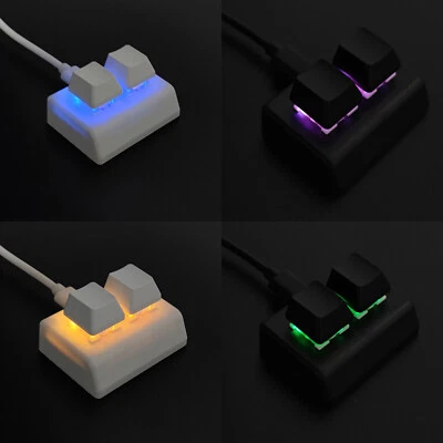 2-key Keypad Mechanical Keyboard DIY Custom USB Copy Paste Shortcut Gaming Keys - Image 1 of 4