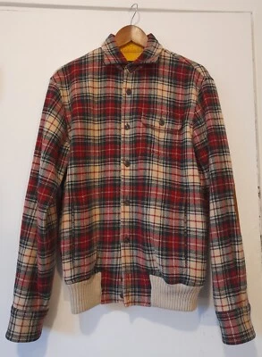 DSQUARED2 - 100% Wool check shacket - Sz 50 - Image 1 of 4