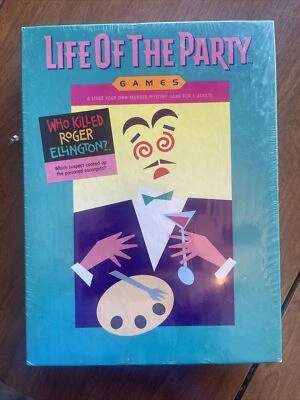 Life of the Party Murder Mystery NUEVO Juego de Mesa Vintage 1987 Por Milton Bradley Foto 1 de 4