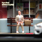 1/64 Tom Hanks Gump Chair Scene Miniatures Figures Doll For Cars Vehicles Toy