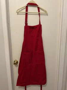 Williams And Sonoma Red Full Apron Monogrammed Stanley  - Picture 1 of 7