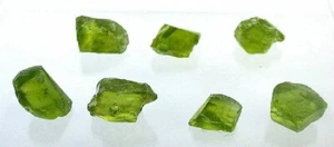 13,56 gramos 7 piezas peridoto manzana y verde oliva cabujón áspero San Carlos Arizona 13,56 gramos 7 piezas - Imagen 1 de 4