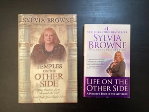Temples on the Other Side HCDJ Signed Sylvia Browne & Life on the Other Side  PB - Picture 1 of 24