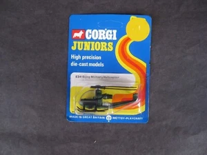 Corgi Juniors # E34 Sting Military Helicopter VARIATION BLUE BACK MINT  NIP - Picture 1 of 1