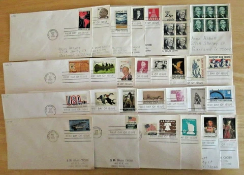 1968 USA First Day Issue Envelopes  - Qty:  28 with duplicates Cover