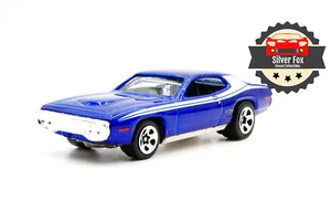Plymouth GTX 1971 American Muscle Blue escala 1:64 diecast modelo de coche de coleccionista - Imagen 1 de 9