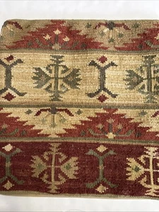 Pottery Barn Kelim Wolle Überwurf Kissenbezug 18x18 Südwesten Azteken Stamm - Bild 1 von 5