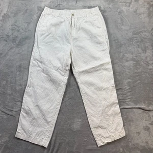 Pantalones Tommy Bahama Para Hombre Grandes, Blancos 100% Lino, Cordón Relax Lounge - Imagen 1 de 12