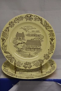 2 PLATOS DE CENA VINTAGE 10" BUCKS COUNTY ROYAL SEBRING OHIO - Imagen 1 de 3