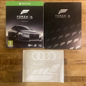 Forza Motorsport 5 Limited Steelbook Edition Microsoft Xbox One PAL + Stickers - Picture 1 of 5