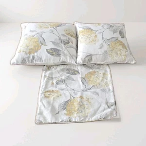 FABULOUS VINTAGE LAURA ASHLEY HYDRANGEA CUSHIONS SET OF 3 Square 40cm Feather - Picture 1 of 4