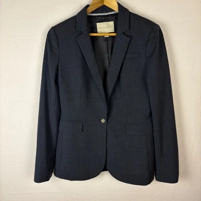 Banana Republic Classic Blue Gray Blazer Women's Size 10 Professional Office - Image 1 of 4