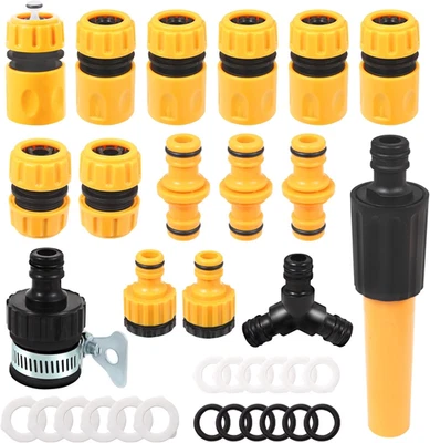 Gartenschlauch Anschluss Schlauchverbinder 1/2 Zoll Gardena Set 16 Stück Schlauc - Bild 1 von 4