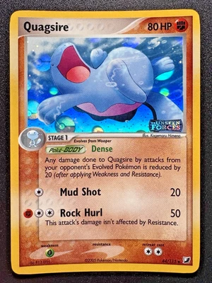 Misprint Quagsire 44/115 EX Unseen Forces Pokemon Card Reverse Holo Near Mint - Image 1 of 4