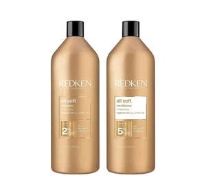 Redken All Soft Shampoo and Conditioner 1000ml Duo Set Intense Repair Dry Hair - Picture 1 of 14