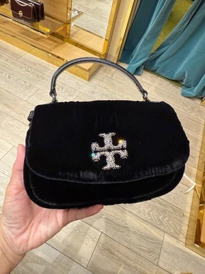 Tory Burch Britten Mini Top Handle Crossbody 169907 Black $450 - Image 1 of 4