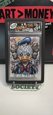SLAB SOCIETY - DONALD THE II - 1 DE 1 - ARTE DE BILLETE DE DÓLAR ENCAPSULADO DE MILLZ.  Foto 1 de 2