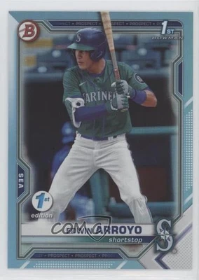2021 Bowman Draft 1st Edition Sky Blue Foil Edwin Arroyo #BD-74 - Image 1 of 2