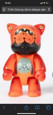 Figura Vinilo De Colección Tim Biskup "Deco Plague" Qee Cat 8" - Edición LMTD 49/500 Foto 1 de 4