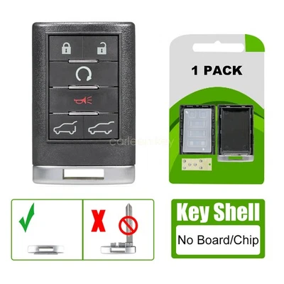 Carcasa llave coche remoto OUC6000066 6 botones para Cadillac Escalade 2007 2008-2014 Foto 1 de 4