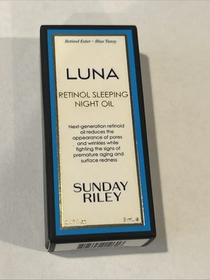 Aceite facial Luna SUNDAY RILEY retinol noche para dormir (0,17 oz / 5 ml) talla de viaje 🔥 Foto 1 de 4