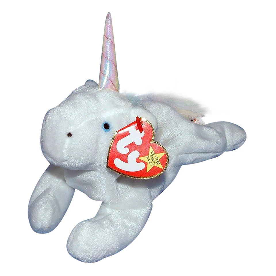 Ty Beanie Baby Mystic - MWMT (Unicorn Irredescent Horn & Furry  Mane 1994) - Image 1 of 1