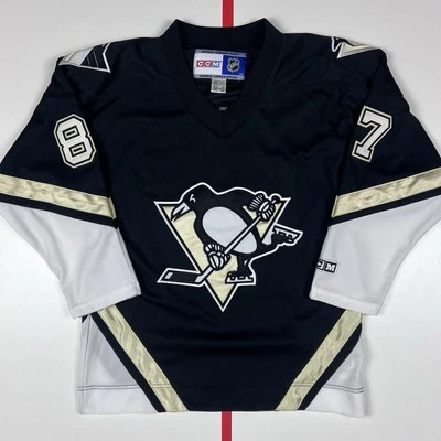 Camiseta deportiva de hockey juvenil Sidney Crosby Pittsburgh Penguins vintage CCM NHL Foto 1 de 4