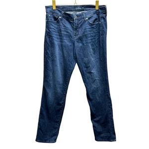 Lucky Brand Sweet,N Straight Jeans Size 14 Dark Wash Stretch Denim Lightweight - Picture 1 of 9