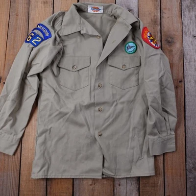 Camisa con botones Dickies para niños Royal Rangers 4 parches de aviación Scouts Foto 1 de 4