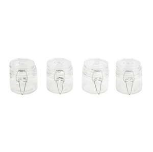 Airtight Flip Top Locking Lid Mini 3.4 oz 100ml Glass Mason Jar Container 4 Pack - Picture 1 of 1