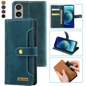 For Sony Xperia 1 VI Notebook Style Card Case,Leather Magnetic Flip Phone Case - Picture 1 of 22