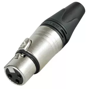 Conector XLR Hembra Recto 3 Pines - Neutrik NC3FXX - Imagen 1 de 2