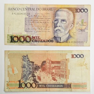 BRASILE Banconota 1000 Cruzados - Picture 1 of 1