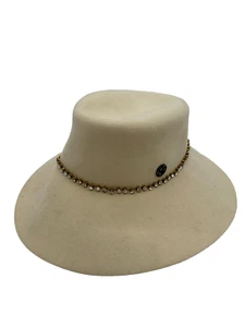 Maison Michel Paris Hat with Rhinestones Size UK S - Picture 1 of 4