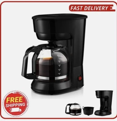 Cafetera de goteo Mainstays negra 12 tazas cafetería para 12 tazas Foto 1 de 4