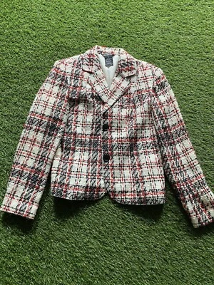 Blazer xadrez vermelho George tamanho 10 jaqueta  - Imagem 1 de 4