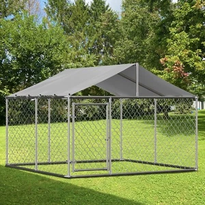 10x10ft Outdoor Pet Dog Run House Kennel Shade Cage Enclosure w/ Cover Playpen - Picture 1 of 8