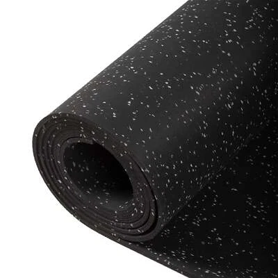 Titan Fitness 15ftx4ftx8mm Gray Crumb Rubber Gym Flooring Roll, Non-Slip Texture - Image 1 of 4