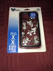 DISNEY PARKS CHRISTMAS Mickey Minnie Ice Skating 3-D iPHONE X/XS/11 PRO CASE - Picture 1 of 3