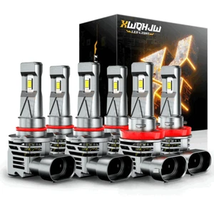 For GMC Canyon 2004-2012 LED Headlight High Low Beam Fog Light Combo Bulbs Kit - Picture 1 of 12