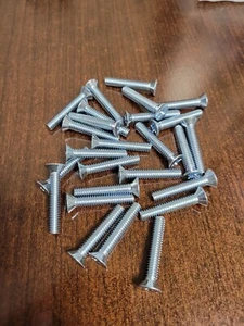 1/4"-20 Phillips Flat Head Machine Screws Bolts Zinc Coarse 1-1/2 (Qty. 25 PCS) - Bild 1 von 1