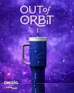 Owala 40 oz FreeSip Out Of Orbit Color Drop Water Bottle New Box - Picture 1 of 7
