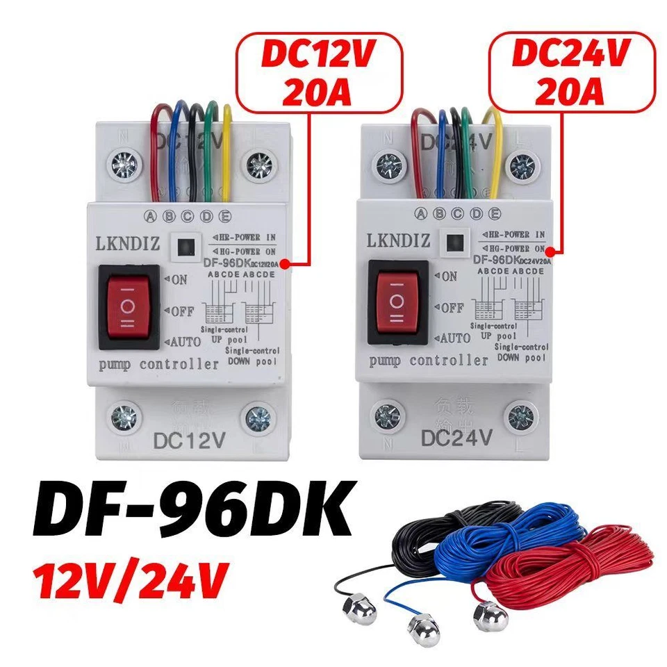 DC12V/24V 20A Automatic Water Level Controller Liquid Detection Pump Controller - Image 1 of 4